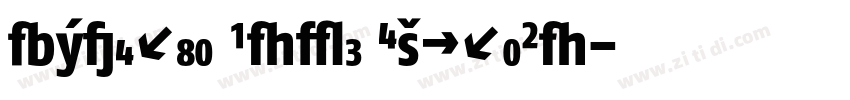 Nymeria Bold ExtraCo字体转换